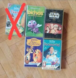 3 VHS Disney Clásicos. Vhs Star Wars. Unidad 3€