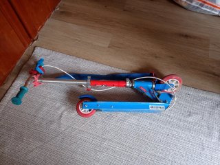 Patinete Oxelo Plegable Rojo y Azul