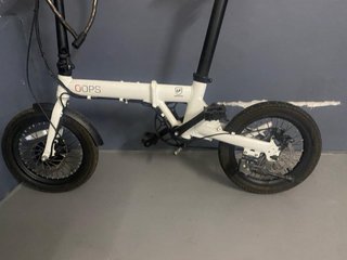 Bicicleta Eléctrica Plegable OOPS Blanca