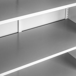 Armario archivador de acero y 4 alturas regulables 140x90x40 cm gris