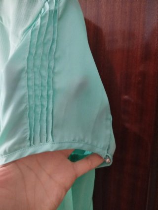 Blusa verde agua
