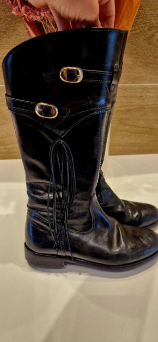 Botas altas de piel para niña Talla 31