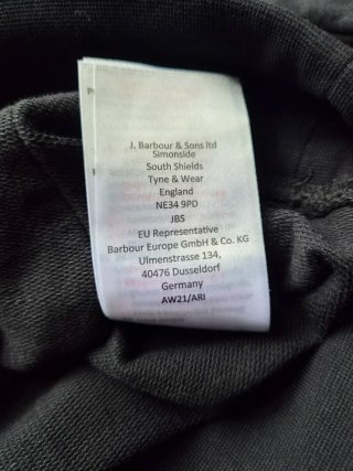 Sudadera Barbour International Junior Talla XXL