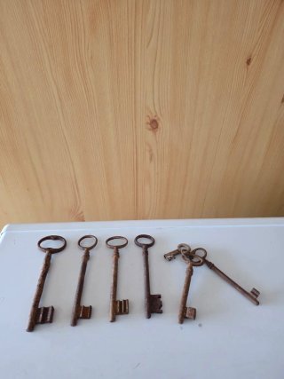 Lote 6 Llaves Hierro Antiguas