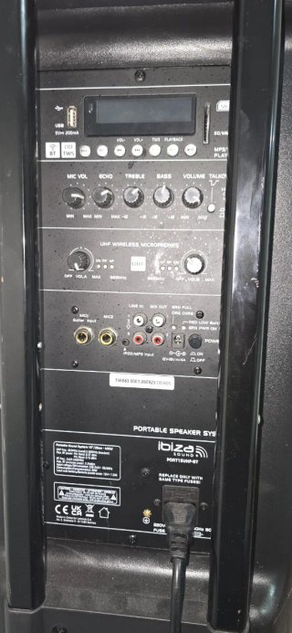 Altavoz Ibiza PORT15UHF-BT Portátil 15