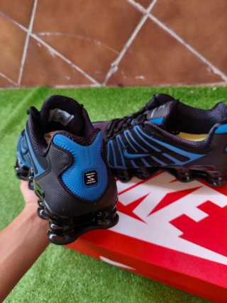 Nike Shox TL Black Blue Trainers Sneakers Size 42