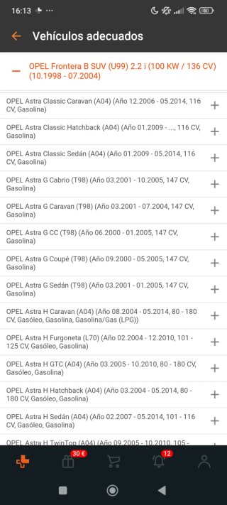 Filtro Aire K&N Opel Astra ref. 33-2213