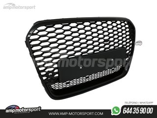PARRILLA DELANTERA LOOK R PARA AUDI A6 4G 2011-2014 NEGRO BRILLO