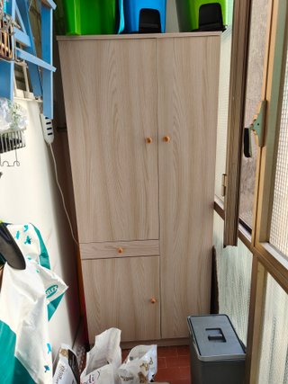 Armadietto Ripostiglio Legno e Plastica