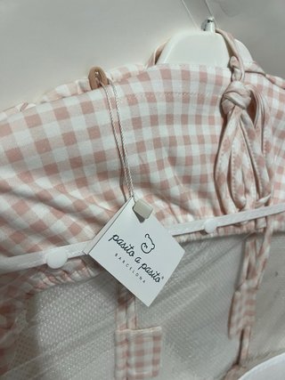 Colchoneta Pasito a Pasito vichy rosa