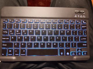 Teclado Bluetooth Negro/Plateado