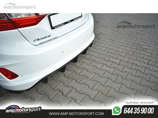 DIFUSOR TRASERO FORD FIESTA MK8 2017-- NEGRO MATE