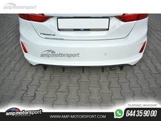 DIFUSOR TRASERO FORD FIESTA MK8 2017-- NEGRO MATE