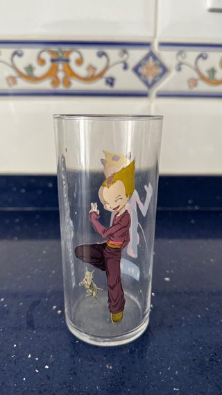 Vasos Código Lyoko - 3 vasos  - 1 jarra