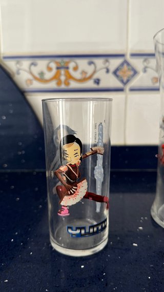 Vasos Código Lyoko - 3 vasos  - 1 jarra