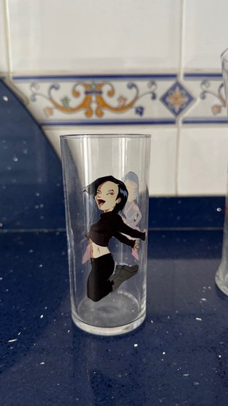 Vasos Código Lyoko - 3 vasos  - 1 jarra