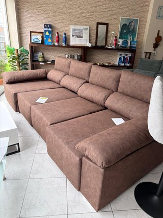 Sofá modular con doble chaise longue