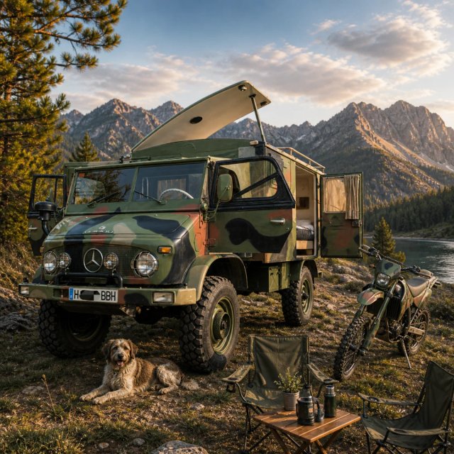 Mercedes Benz Unimog 4x4 Expedition Camper