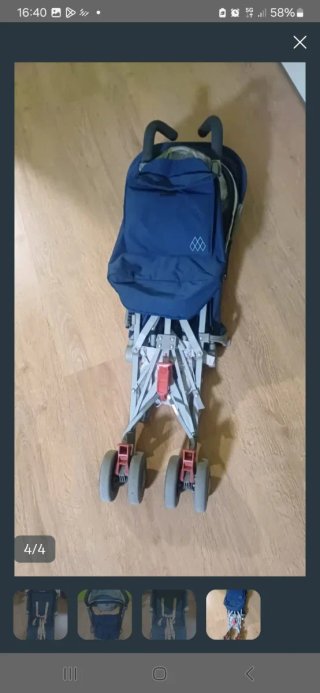 Silla de paseo Maclaren azul