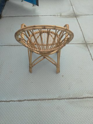 Silla de mimbre estilo ratán