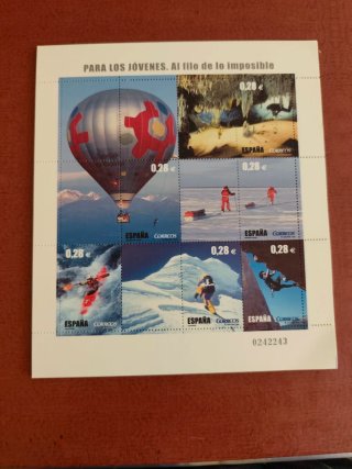 Lote 6 sellos España 0,28€ Jóvenes