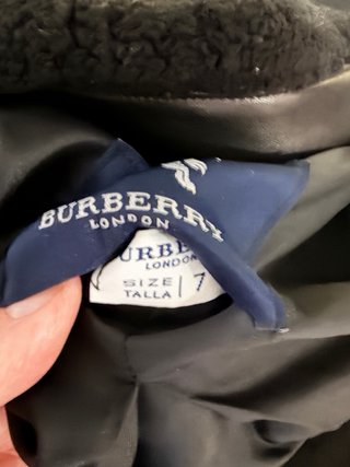 Chaqueta Burberry combinada