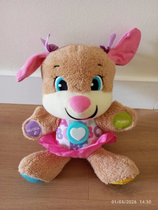 Peluche perrita Fisher-Price con sonidos