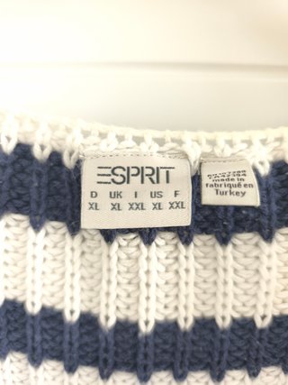 Chaqueta Esprit rayas azul y blanco Talla XL