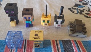 Lote de 7 figuras Minecraft Kinder Joy