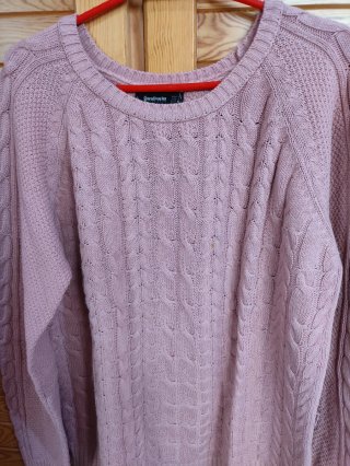 Jersey Stradivarius punto ochos rosa
