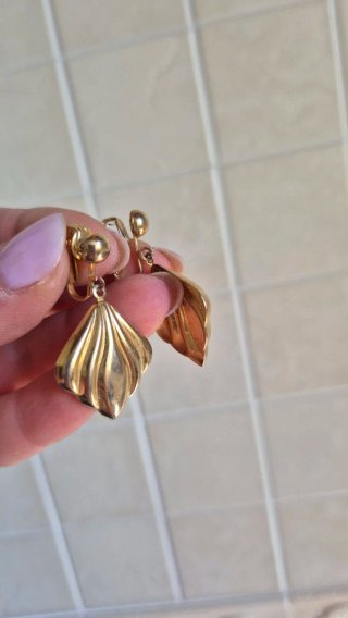 Orecchini vintage dorati