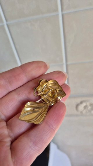 Orecchini vintage dorati