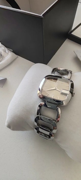 Orologio Gucci Donna Quadrato Argento Marrone