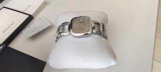 Orologio Gucci Donna Quadrato Argento Marrone