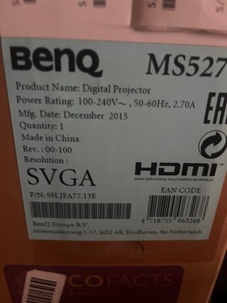 Proyector Portátil BenQ Negro