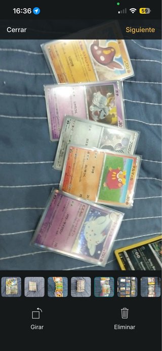 Lote Cartas Pokémon