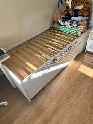 Cama nido IKEA SLÄKT blanca 90x200 cm