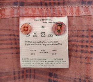 Blusa Mustang cuadros rosa talla M