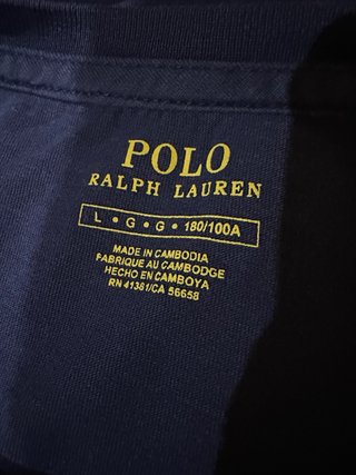 Camiseta Polo Ralph Lauren Azul Marino Talla L