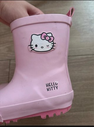 Botas de agua Hello Kitty rosas niña
