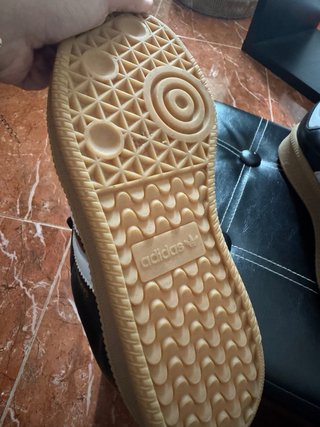 Adidas Samba Negras Goma Marrón Talla 38 2/3