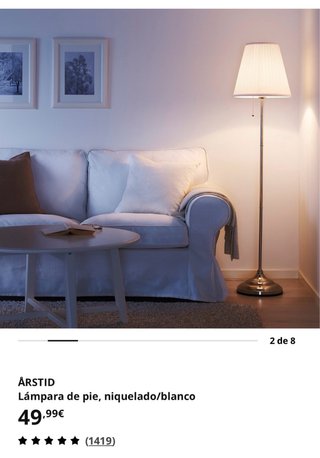 Lámpara de pie Ikea