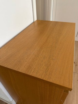 Cajonera Malm Roble 3 cajones