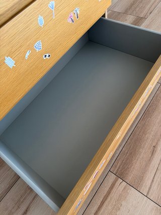 Cajonera Malm Roble 3 cajones