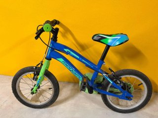Bicicleta infantil Megamo 14 azul/verde