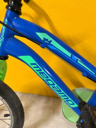 Bicicleta infantil Megamo 14 azul/verde