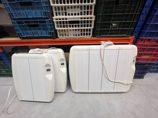 3 Radiadores Eléctricos Digitales de colgar.