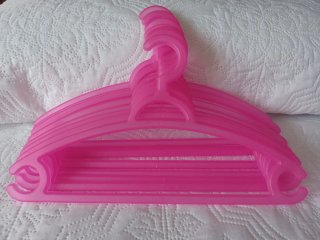 Lote 8 Perchas Infantiles Rosas