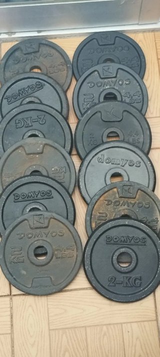Discos de peso 2 kg sueltos