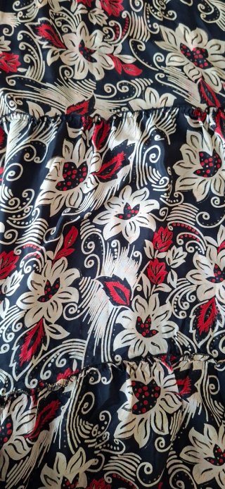 Vestido largo estampado floral